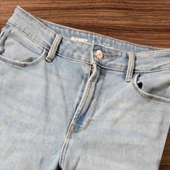 Old Navy High Rise Wow Flare Light Denim Jeans - Picture 2 of 7